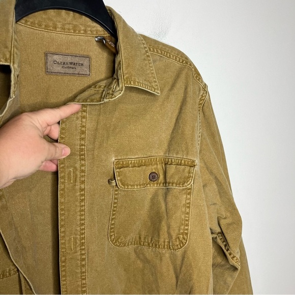 Clear Water Outfitters 100% cotton button down shirt casual mens size medium - Picture 3 of 4